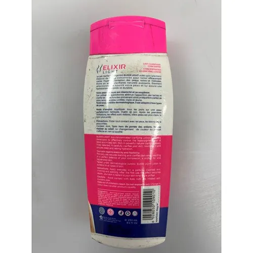 Loțiune de albire a pielii, 250 ml. Produs vândut online, în special prin intermediul eBay.