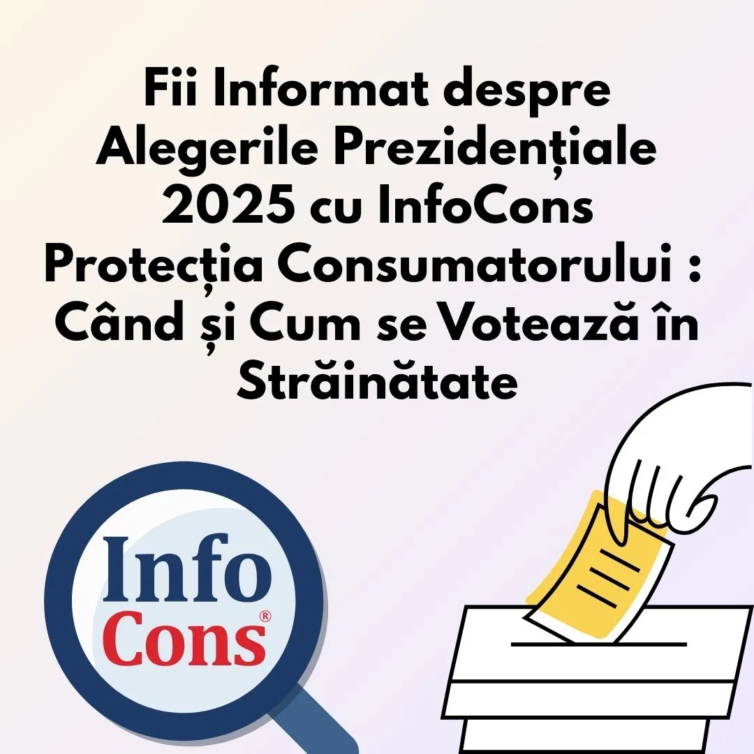 Fii Informat despre Alegerile Prezidențiale 2025 cu InfoCons Protecția Consumatorului : Când și Cum se Votează în Străinătate