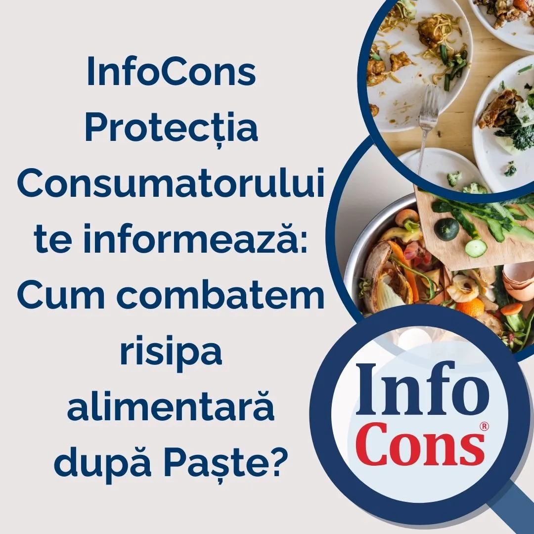 InfoCons Protecția Consumatorului te informează : Cum combatem risipa alimentară după Paște ?