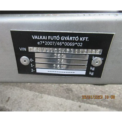 VALKAI - Remorcă cu caroserie în cutie