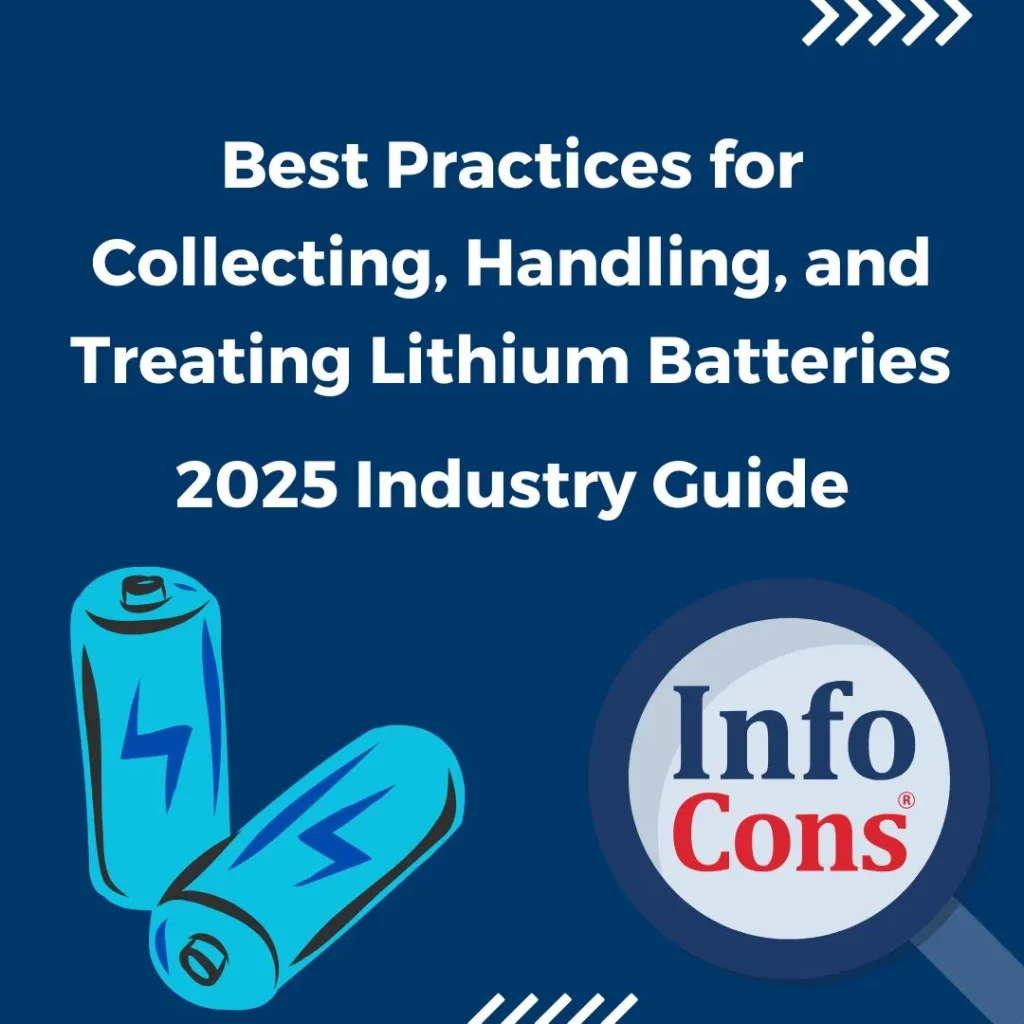 InfoCons Consumers Protection informs you : Best Practices for Collecting , Handling , and Treating Lithium Batteries – 2025 Industry Guide