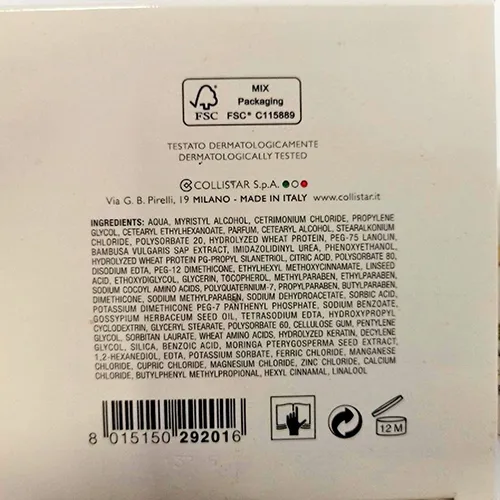 Collistar - Cremă de păr