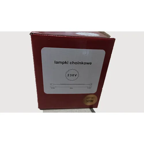 Lanț de iluminat cu 500 de LED-uri neînlocuibile, o unitate intermitentă și o priză care permite extinderea cu membri suplimentari.