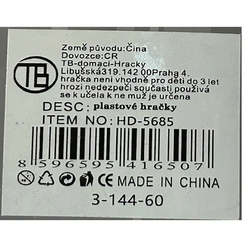 Păpușă din plastic, cu păr în stil coadă de cal și haine în diferite culori, de aproximativ 28 cm înălțime.