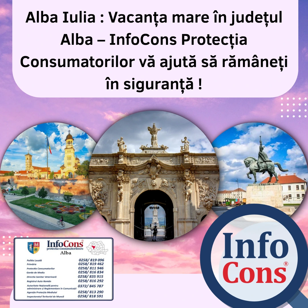 Alba Iulia : Vacanța mare în județul Alba – InfoCons Protecția Consumatorilor te asigură !