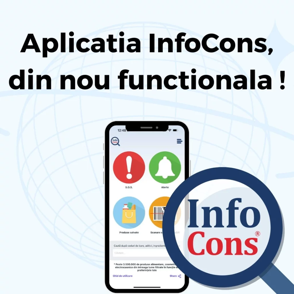 Aplicatia InfoCons, din nou functionala !