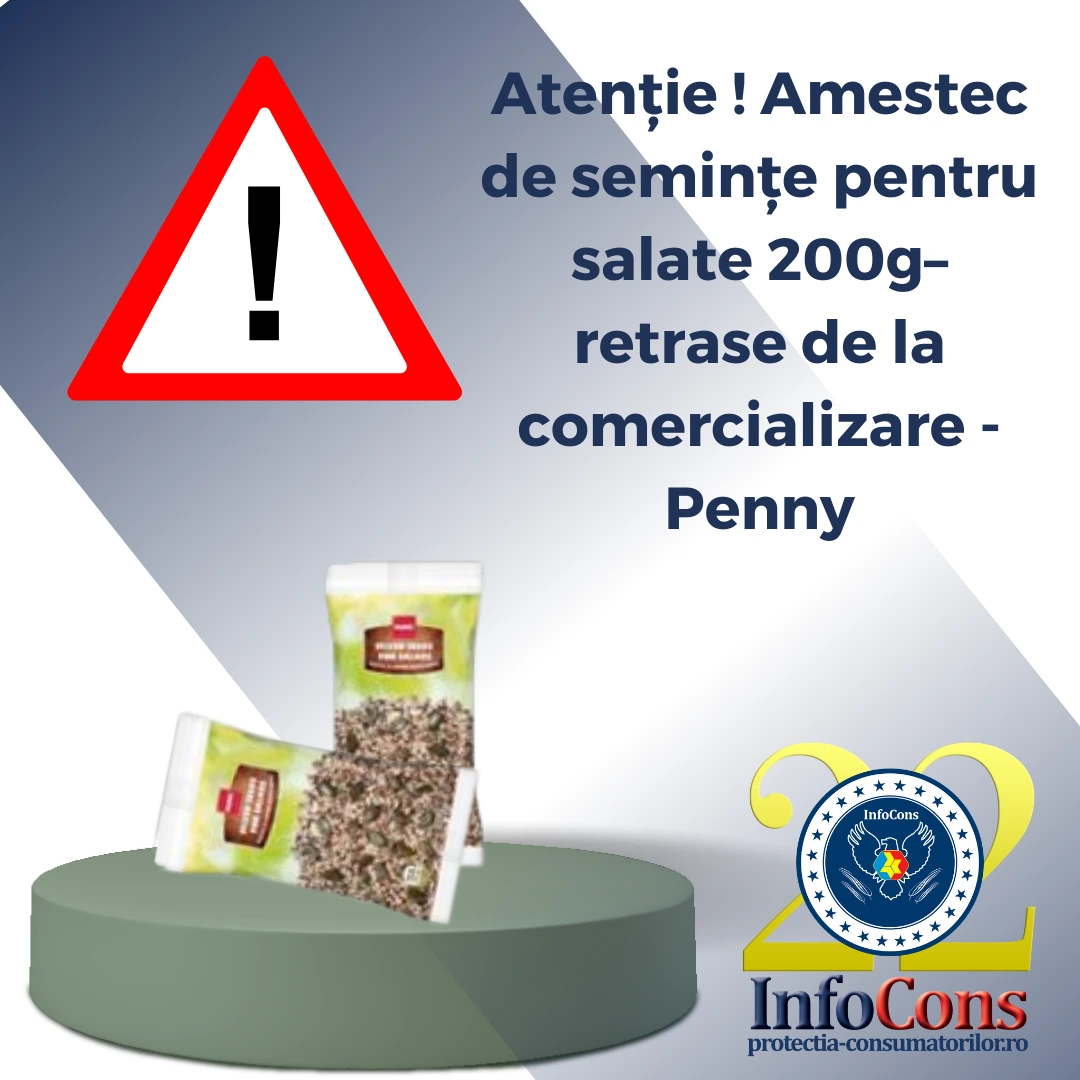 Atenție ! Amestec de semințe pentru salate 200g– retrase de la comercializare – Penny
