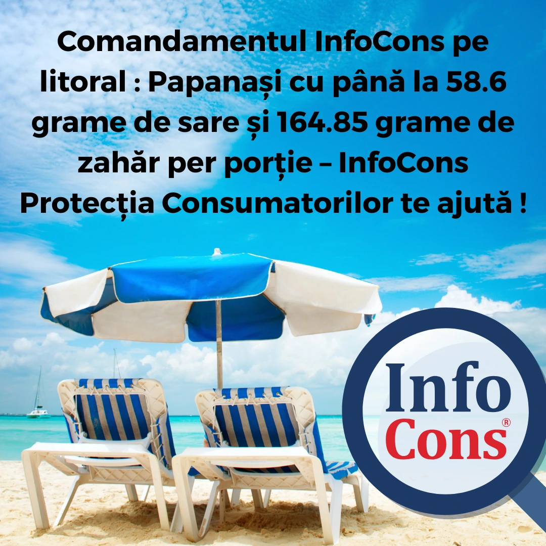 Comandamentul InfoCons pe litoral : Papanași cu până la 58.6 grame de sare și 164.85 grame de zahăr per porție – InfoCons Protecția Consumatorilor te ajută !