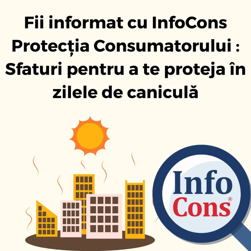 Fii informat cu InfoCons Protecția Consumatorului : Sfaturi pentru a te proteja în zilele de caniculă