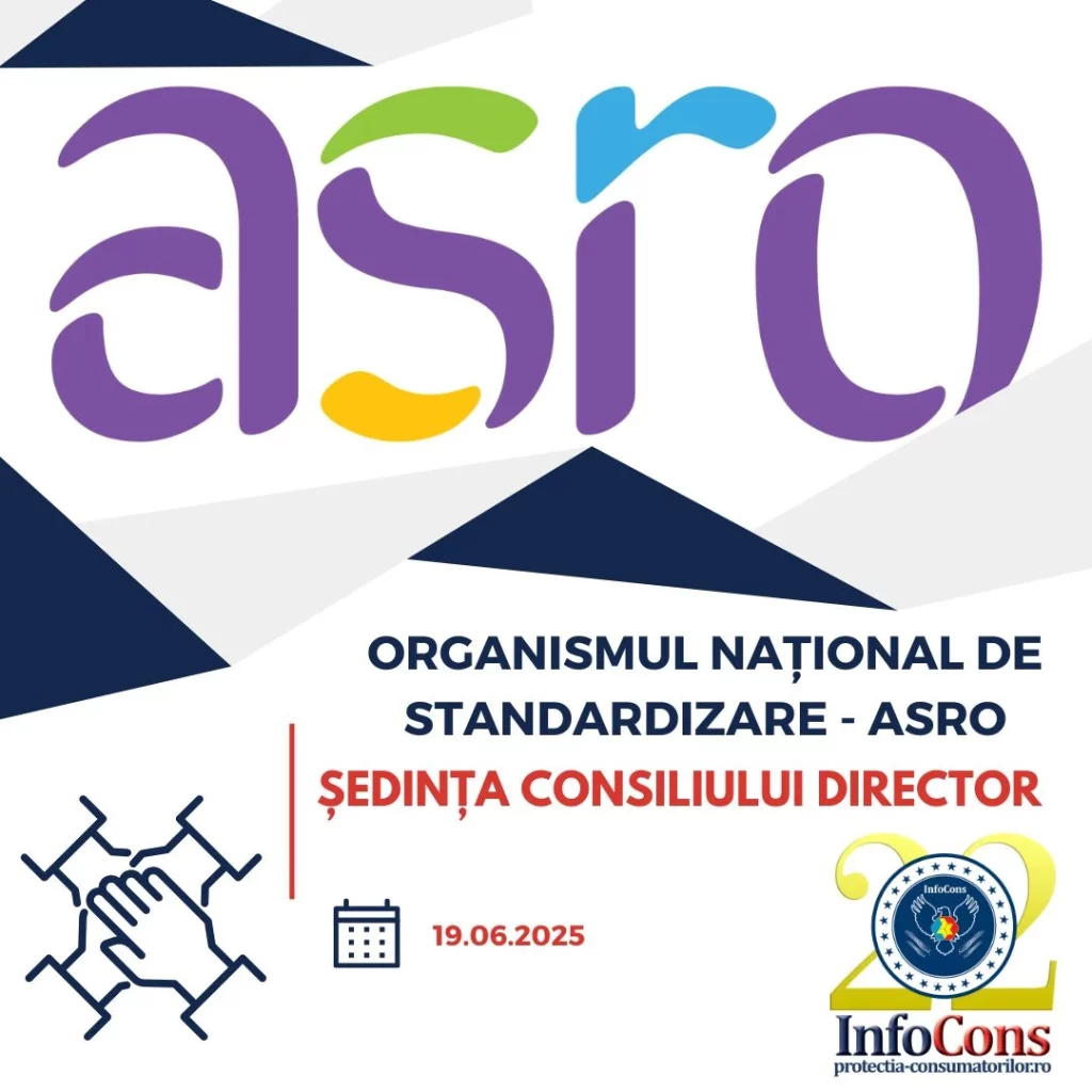 Sorin Mierlea , Președintele InfoCons Protecția Consumatorilor , participă la sedința Consiliului Director – ASRO