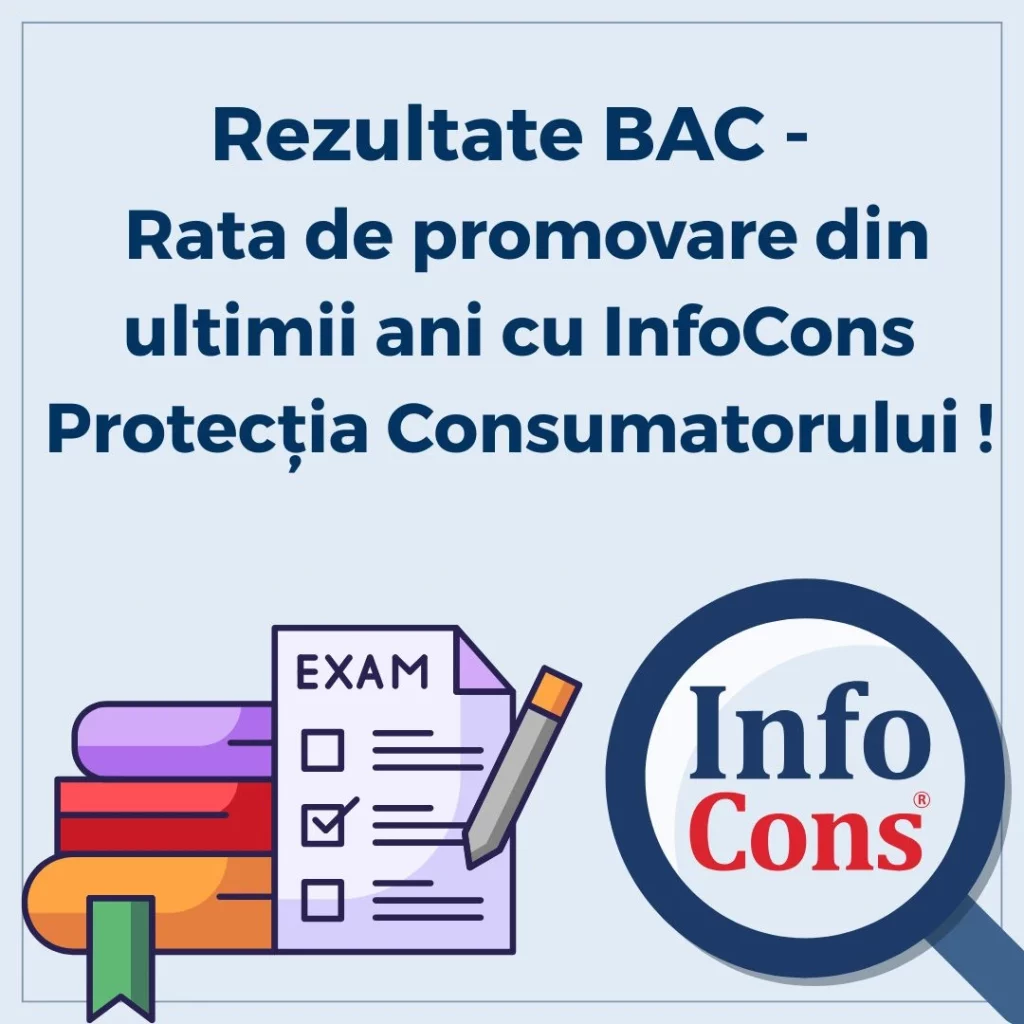 Rezultate BAC – Rata de promovare din ultimii ani cu InfoCons Protecția Consumatorului !