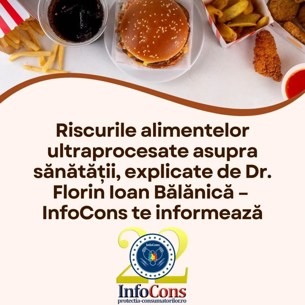 Riscurile alimentelor ultraprocesate asupra sănătății, explicate de Dr. Florin Ioan Bălănică – InfoCons Protecția Consumatorului te informează