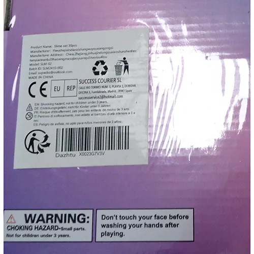 Set de 30 de vase de plastic din mâzgă de jucărie. Produs vândut online, în special prin intermediul Amazon (ASIN: B0DBZN9NKB).