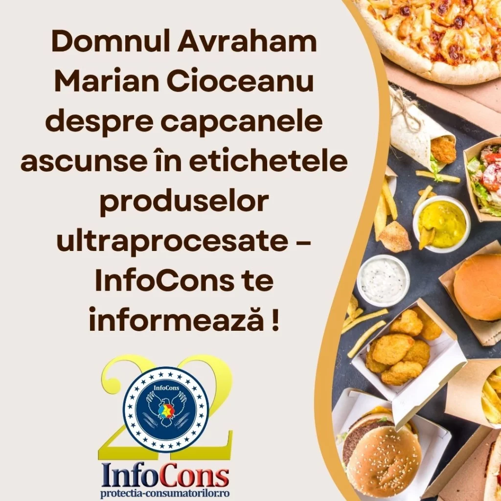 Domnul Avraham Marian Cioceanu despre capcanele ascunse în etichetele produselor ultraprocesate – InfoCons Protecția Consumatorilor te informează !