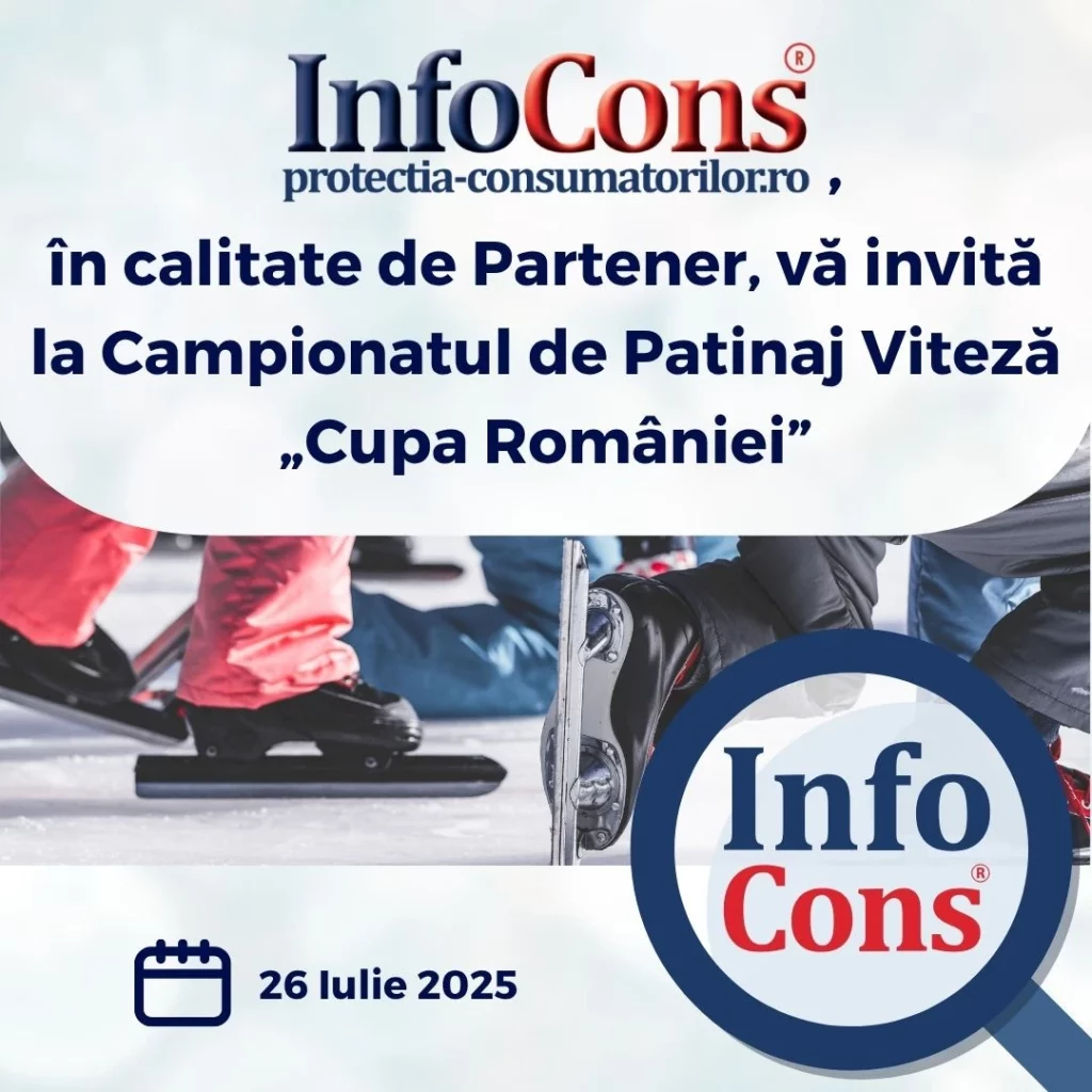 InfoCons - Protecția Consumatorilor , &icirc;n calitate de Partener , vă invită la Campionatul de Patinaj Viteză &bdquo; Cupa Rom&acirc;niei &rdquo;