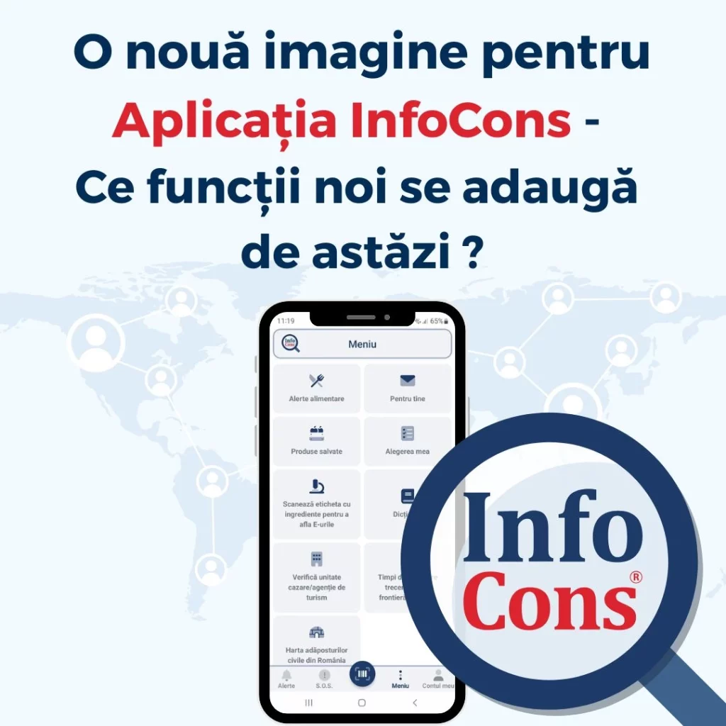 O nouă imagine pentru Aplicația InfoCons - Ce funcţii noi se adaugă de astăzi ? InfoCons Protecția Consumatorilor te ajută !