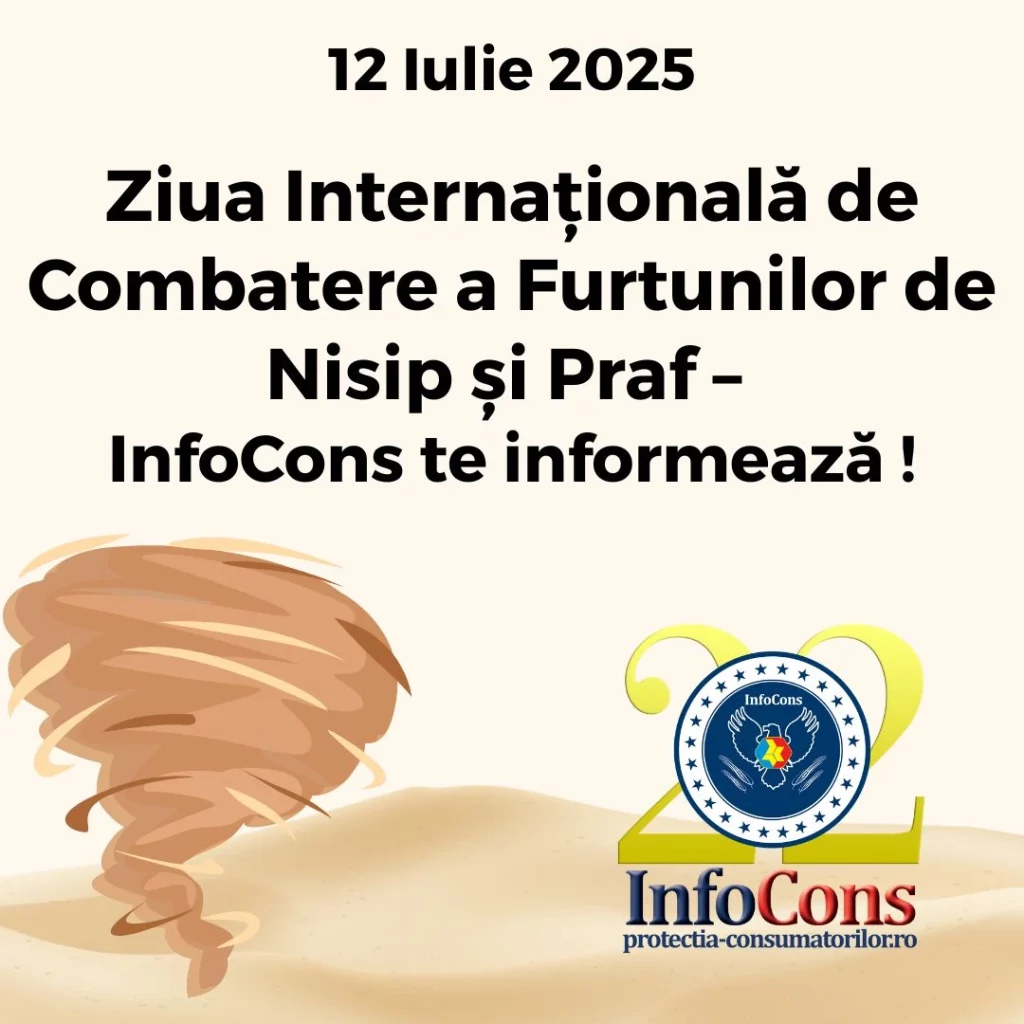 Ziua Internațională de Combatere a Furtunilor de Nisip și Praf – InfoCons Protecția Consumatorului te informează !