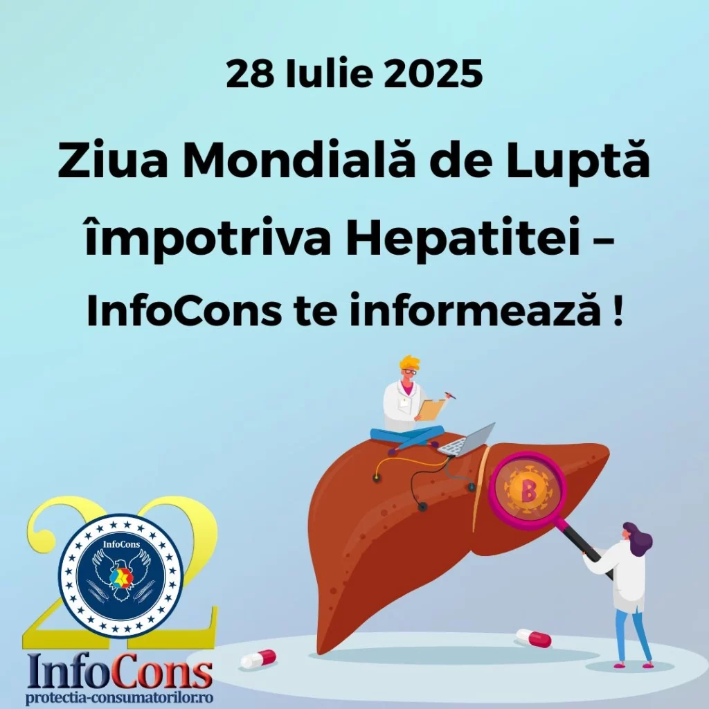 Ziua Mondială de Luptă împotriva Hepatitei – InfoCons Protecția Consumatorului te informează !