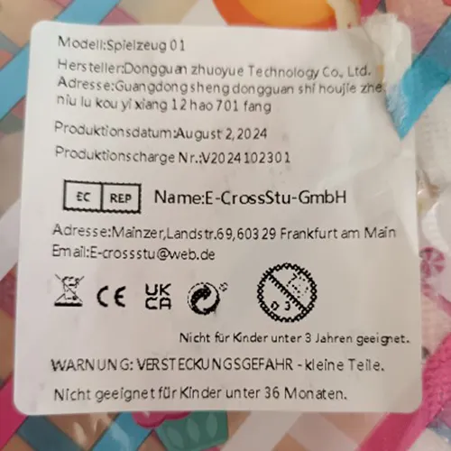 Douăsprezece vase de mâzgă colorată de jucărie cu saci mici de decorațiuni. Produs vândut online, în special prin intermediul Amazon (ASIN: B0D6Z7HC9M).