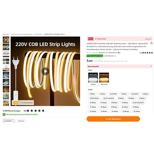 SUNBEYOND - Lumină LED