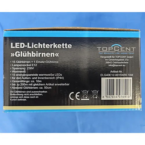 TopCent - Lanț de iluminat