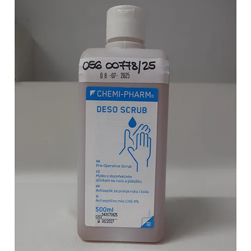 Detergent antiseptic pentru spălarea mâinilor în salon, spălarea preoperatorie a mâinilor și antisepsia preoperatorie a pielii pacientului