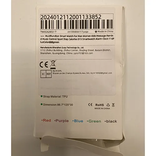 Ceas inteligent cu cablu USB. Produs vândut online, în special prin intermediul AliExpress.