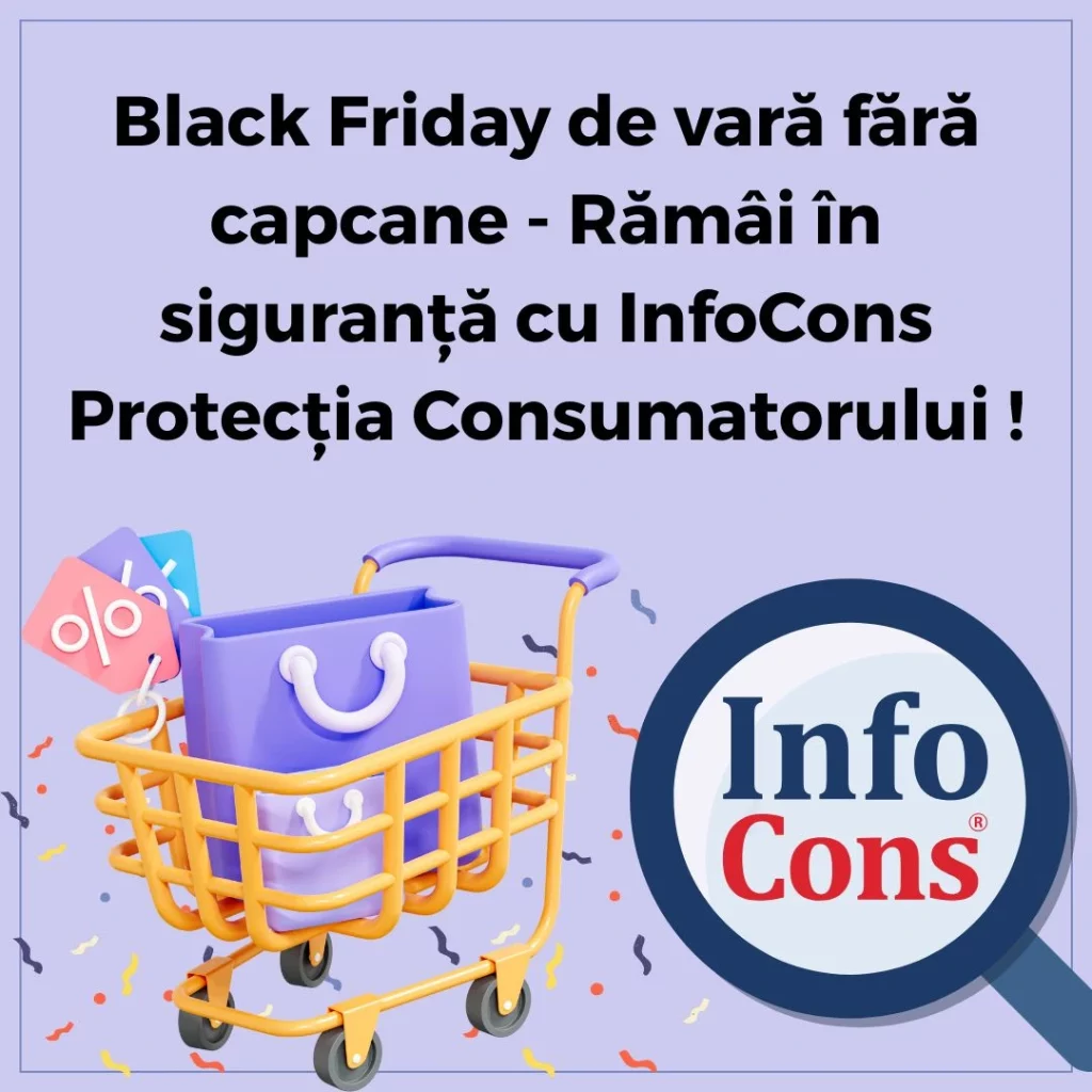 Black Friday de vară fără capcane - Rămâi în siguranță cu InfoCons Protecția Consumatorului !