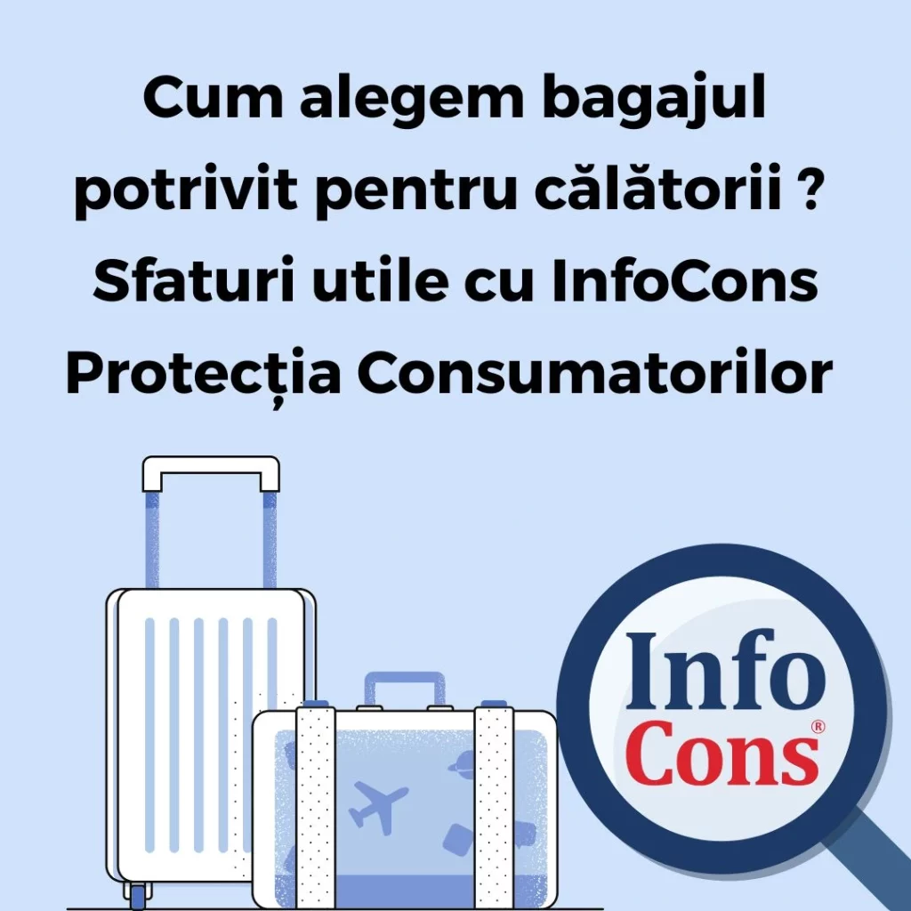 Cum alegem bagajul potrivit pentru călătorii ? Sfaturi utile cu InfoCons Protecția Consumatorilor