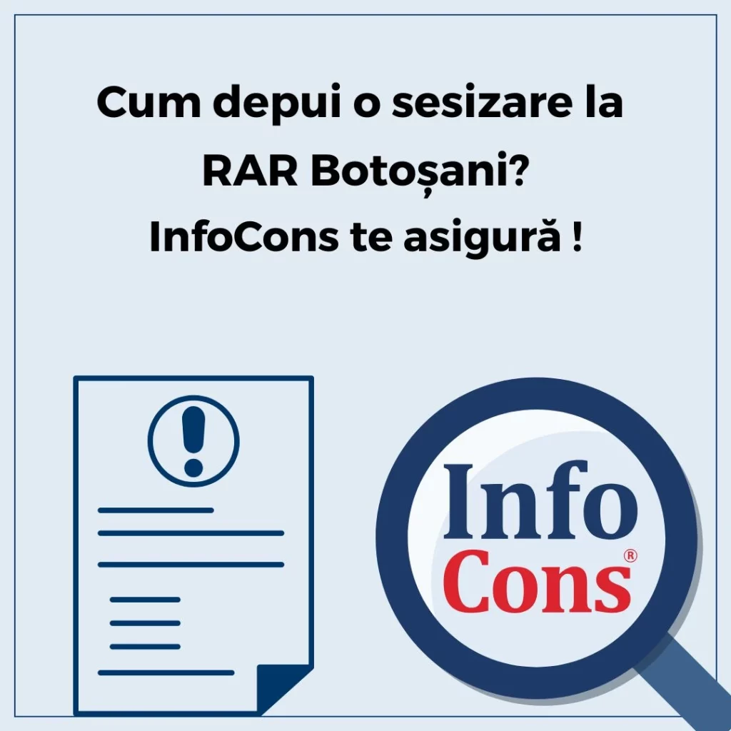 Cum depui o sesizare la Registrul Auto Român - RAR - Reprezentanța Botoşani? InfoCons Protecția Consumatorului te asigură !