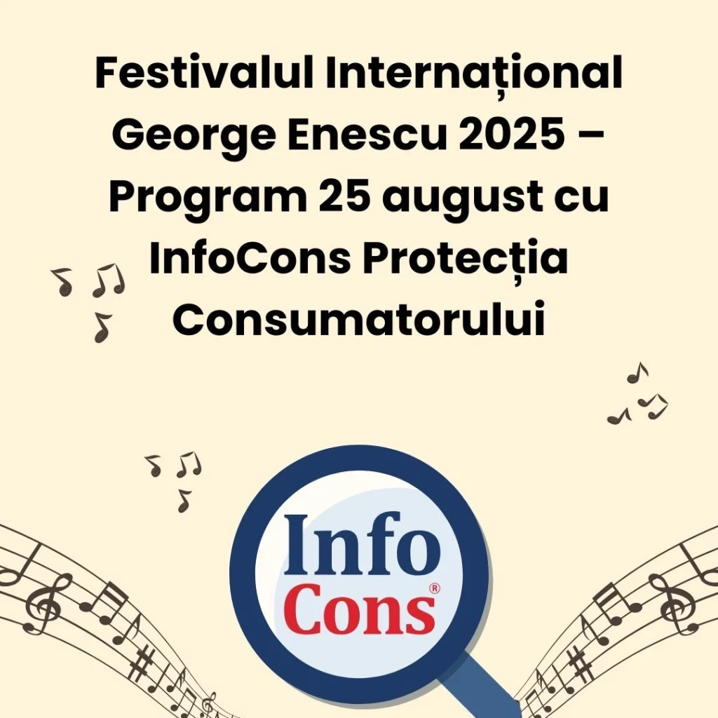 Festivalul Internațional George Enescu 2025 – Program 25 august cu InfoCons Protecția Consumatorului