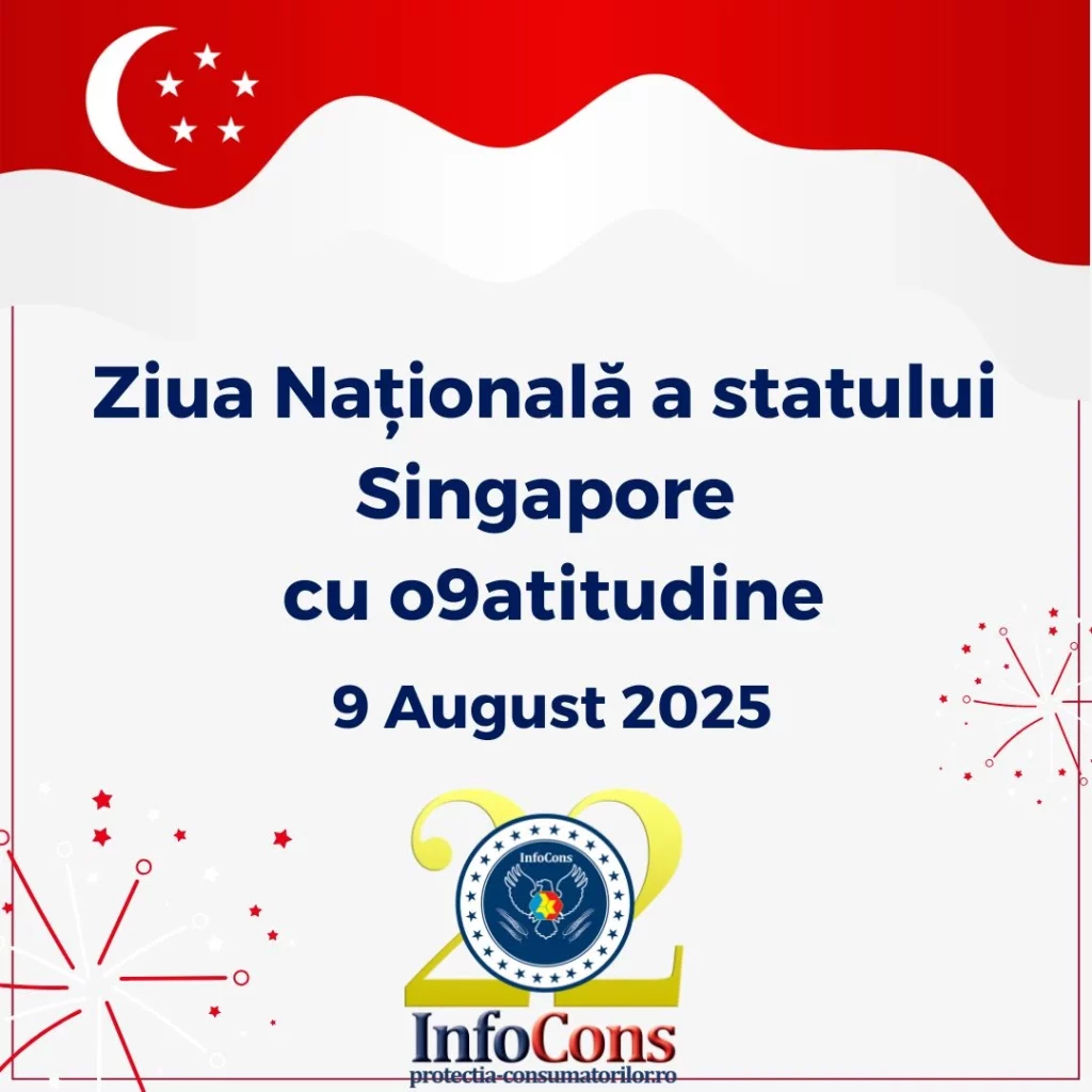 Ziua Națională a statului Singapore cu o9atitudine ! InfoCons Protecția Consumatorului vă informează !