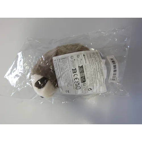 Jucărie moale în formă de jucărie moale leneșă. Produs vândut online, în special prin intermediul Temu.