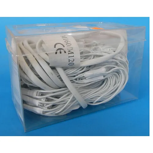 Lanț de iluminat decorativ în formă de plasă cu lumini LED de neînlocuit și o unitate de control intermitentă, 1,2 m x 1,6 m.