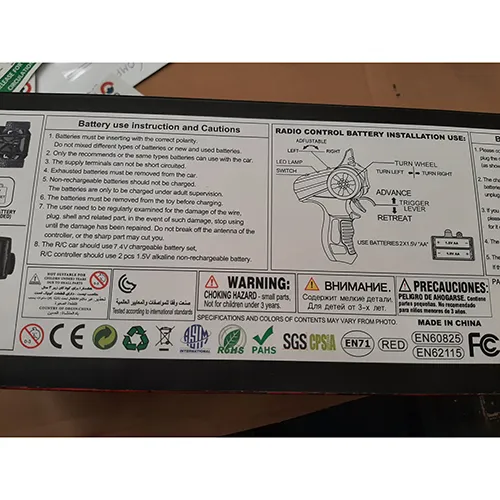 Roșu ruck jucărie radio controlat cu telecomandă. Produs vândut online, în special prin intermediul Amazon.