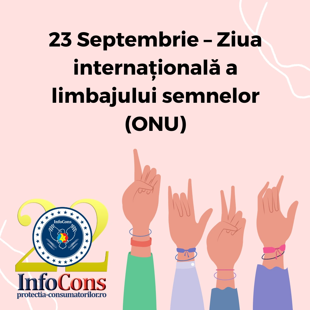 23 Septembrie – Ziua internaţională a limbajului semnelor (ONU)