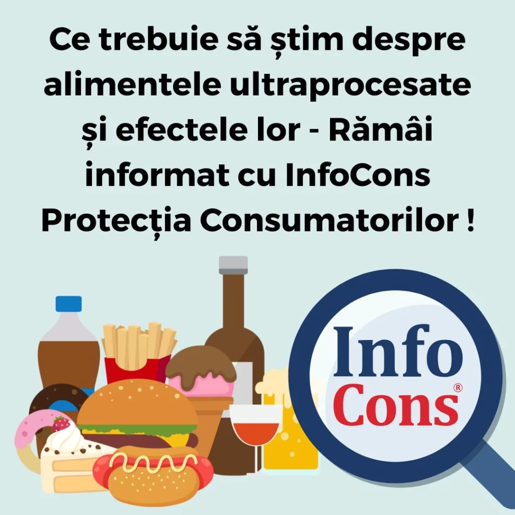Ce trebuie să știm despre alimentele ultraprocesate și efectele lor - Rămâi informat cu InfoCons Protecția Consumatorilor !