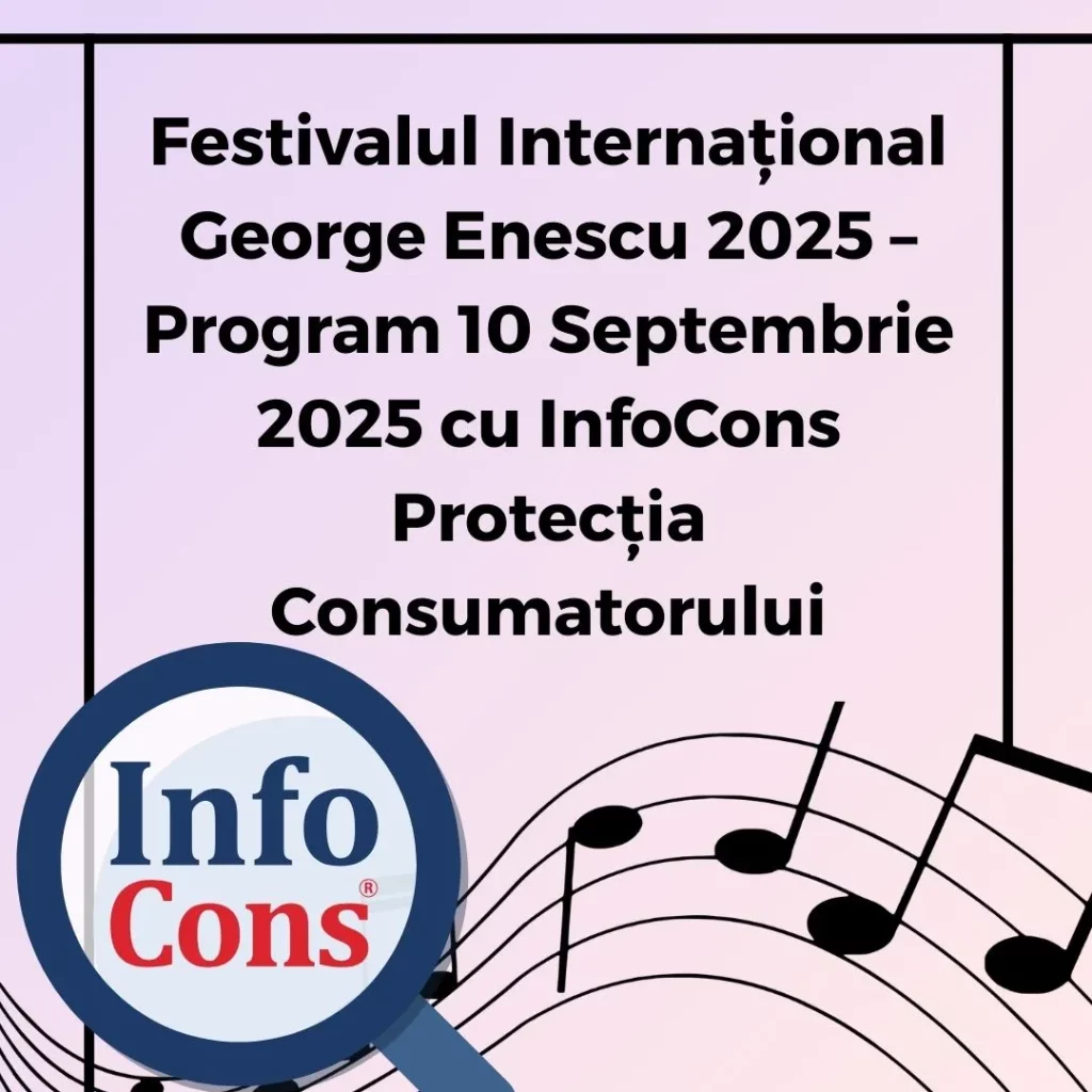 Festivalul Internațional George Enescu 2025 &ndash; Program 10 Septembrie 2025 cu InfoCons Protecția Consumatorului