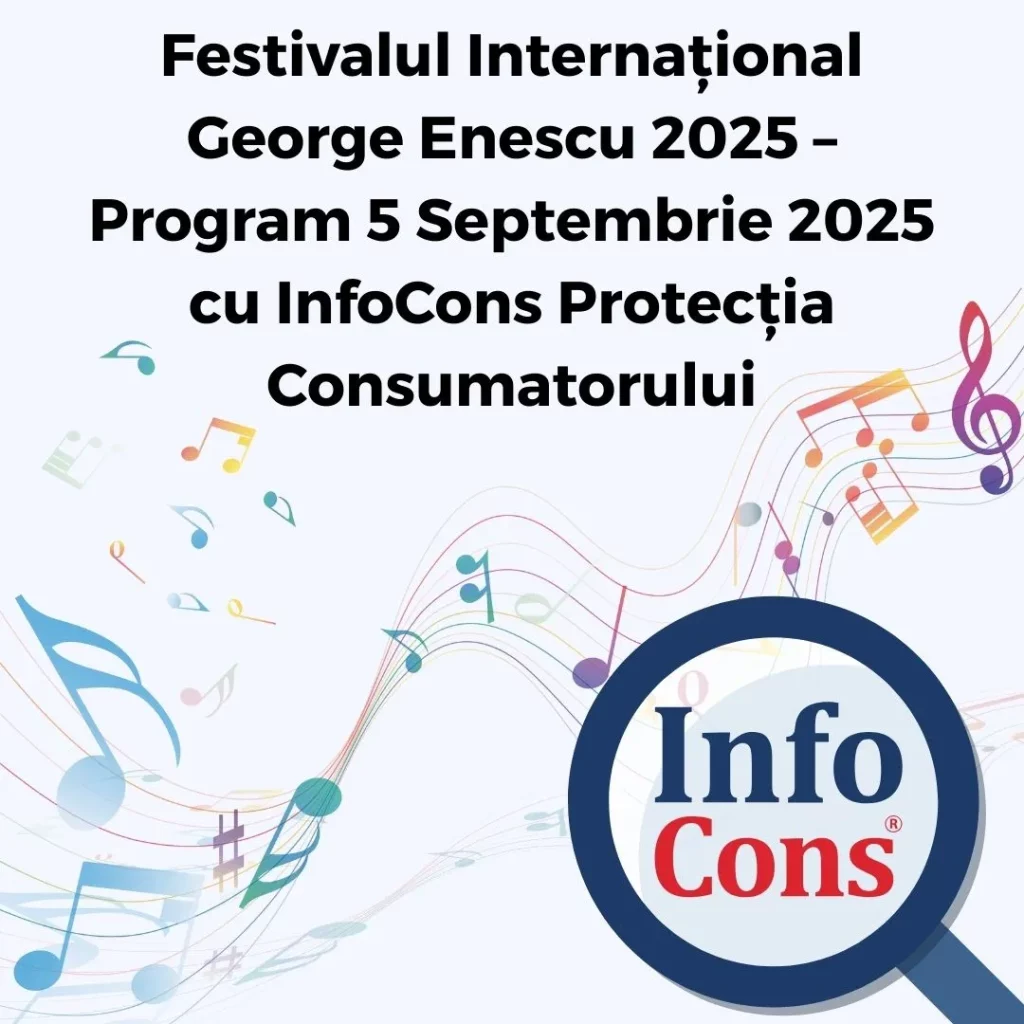 Festivalul Internațional George Enescu 2025 – Program 5 Septembrie 2025 cu InfoCons Protecția Consumatorului