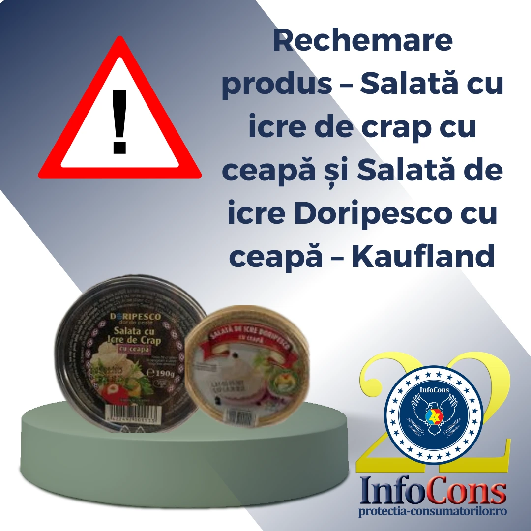 Rechemare produs – Salată cu icre de crap cu ceapă și Salată de icre Doripesco cu ceapă – Kaufland
