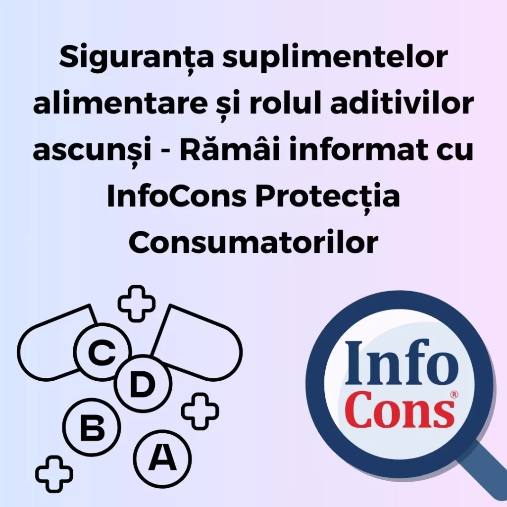 Siguranța suplimentelor alimentare și rolul aditivilor ascunși - Răm&acirc;i informat cu InfoCons Protecția Consumatorilor