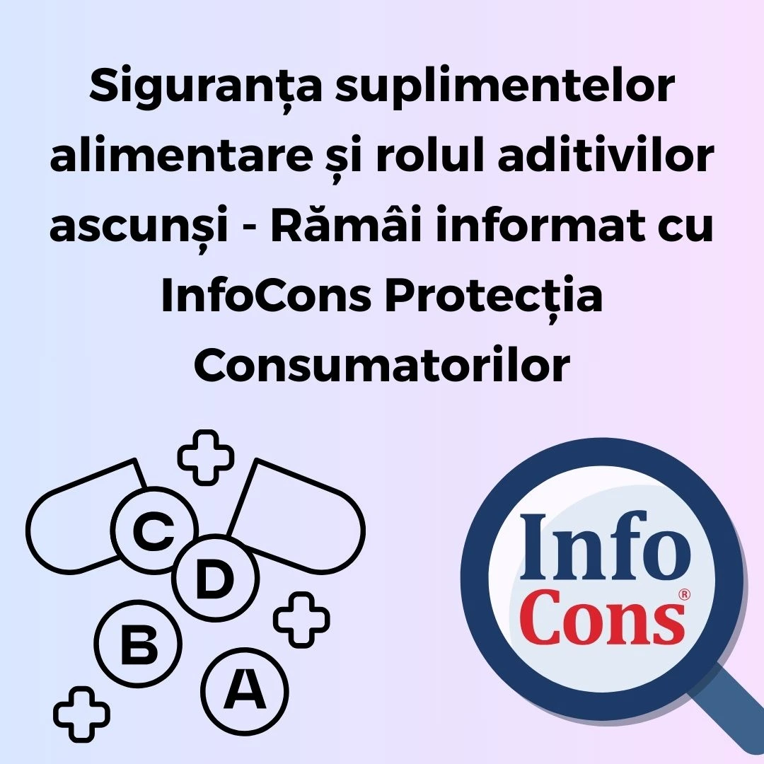 Siguranța suplimentelor alimentare și rolul aditivilor ascunși - Rămâi informat cu InfoCons Protecția Consumatorilor