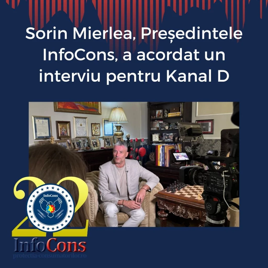 Sorin Mierlea , Președintele InfoCons Protecția Consumatorului , a acordat un interviu pentru Kanal D
