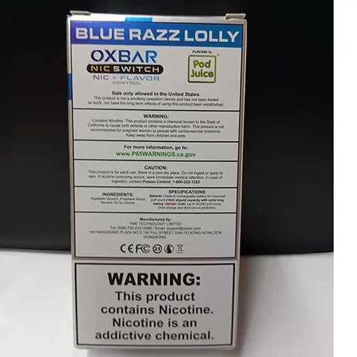 OXBAR - Tigara electronica de unica folosinta