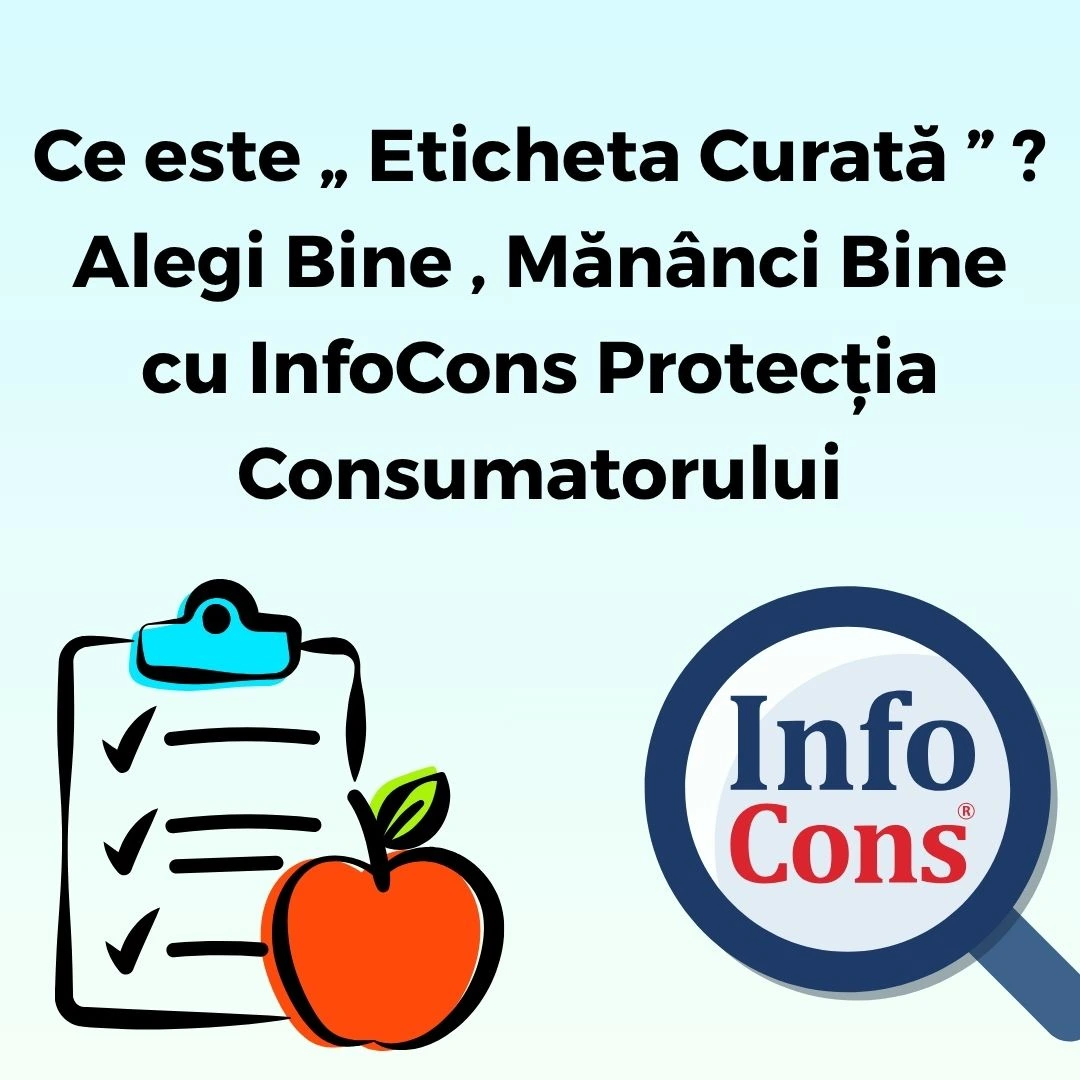 Ce este &bdquo; Eticheta Curată &rdquo; ? Alegi Bine , Măn&acirc;nci Bine cu InfoCons Protecția Consumatorului