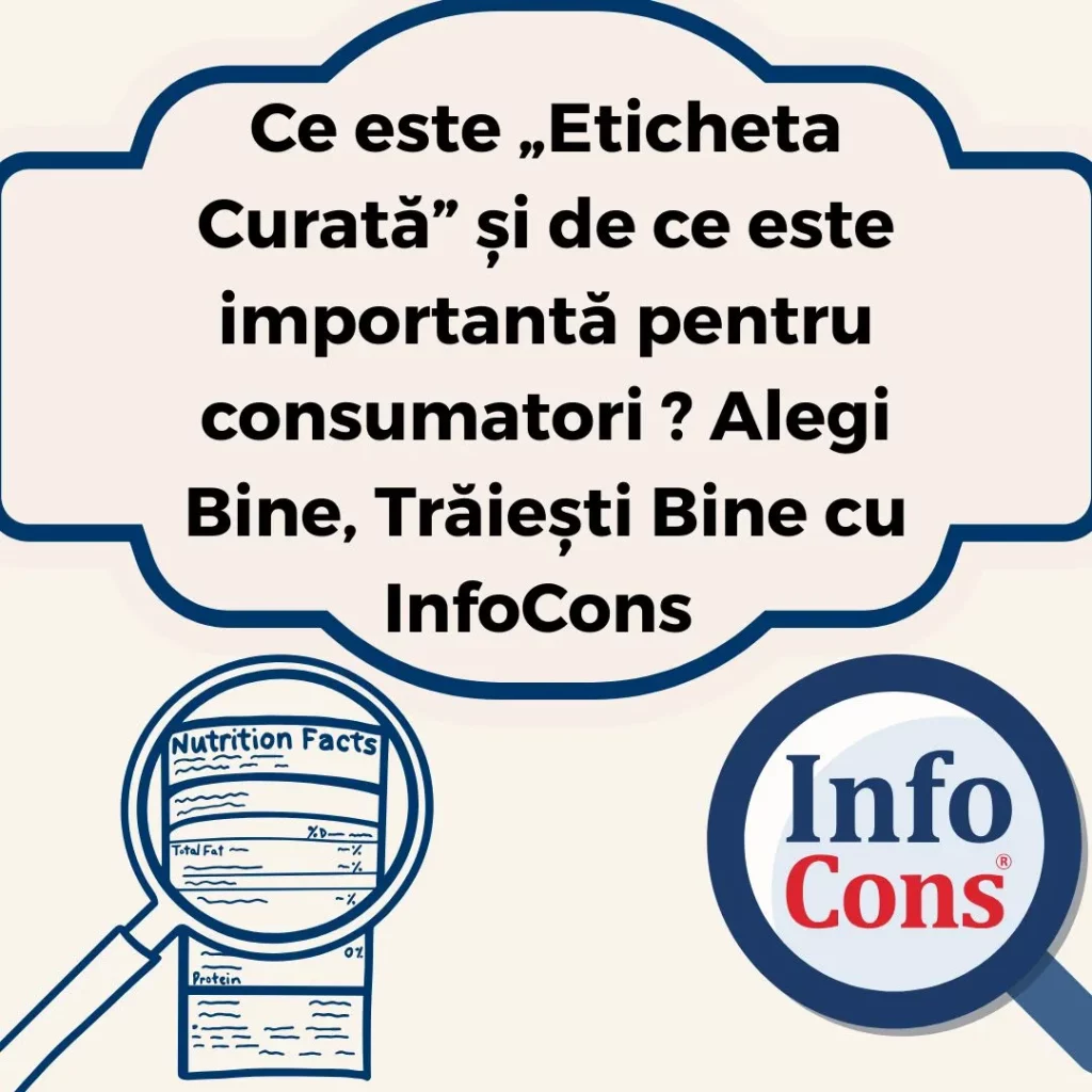 Ce este „ Eticheta Curată ” și de ce este importantă pentru consumatori ? Alegi Bine , Trăiești Bine cu InfoCons Protecția Consumatorilor
