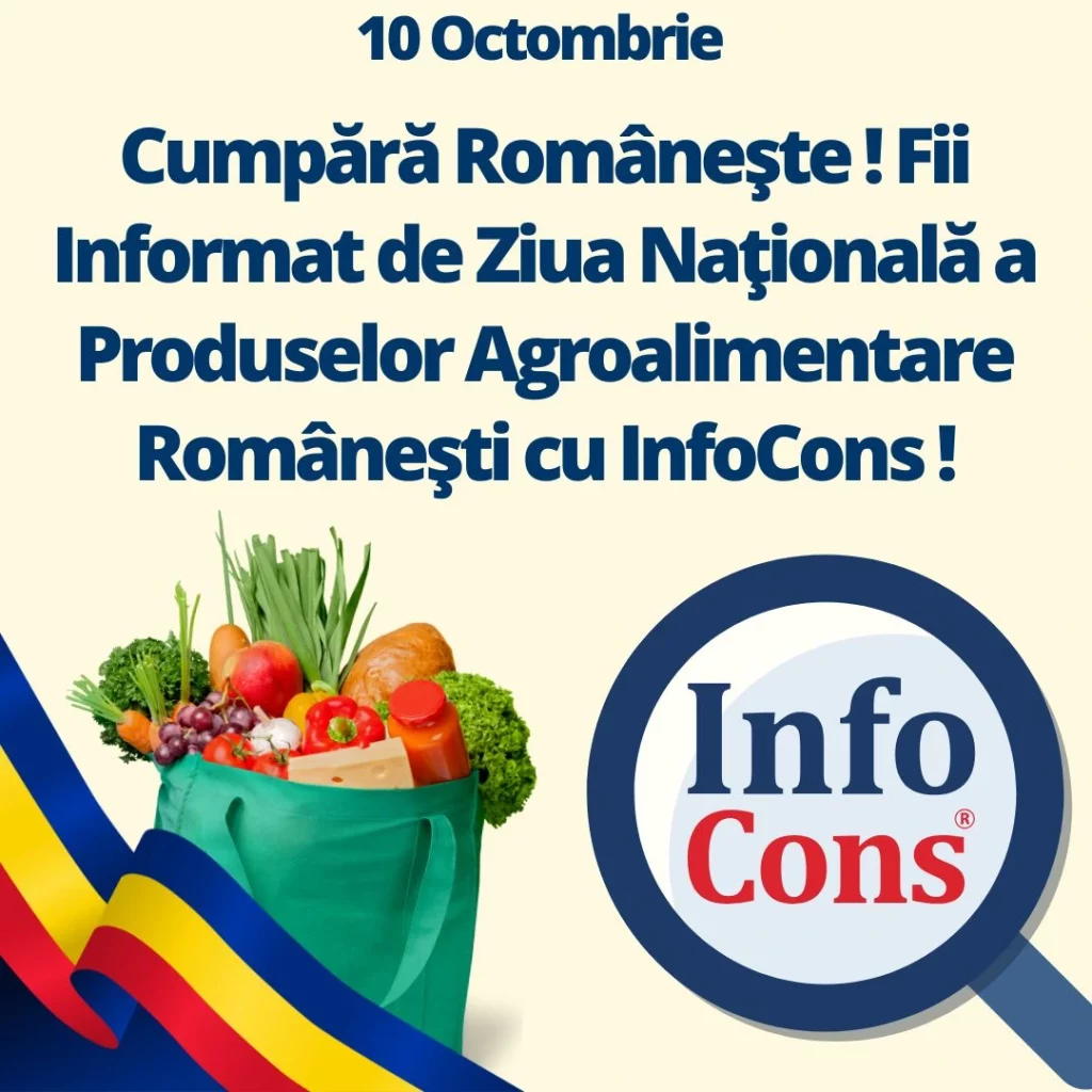 Cumpără Românește ! Fii Informat de Ziua Națională a Produselor Agroalimentare Românești cu InfoCons Protecția Consumatorilor !