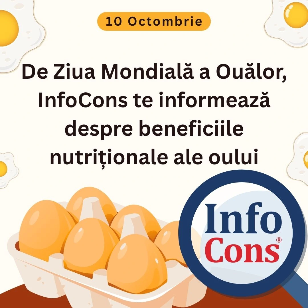 De Ziua Mondială a Ouălor, InfoCons Protecția Consumatorului te informează despre beneficiile nutriționale ale oului