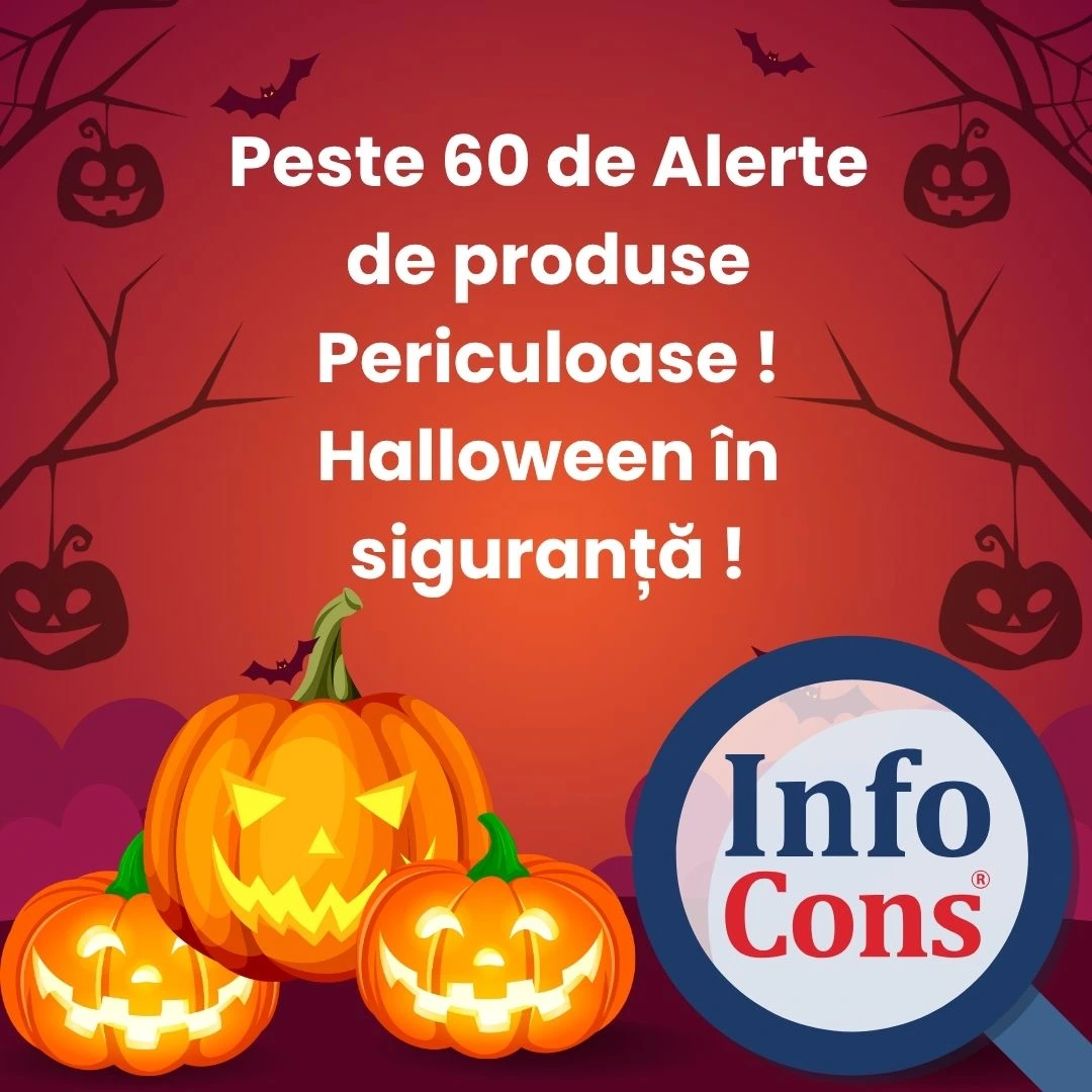 Peste 60 de Alerte de produse Periculoase ! Halloween în siguranță !