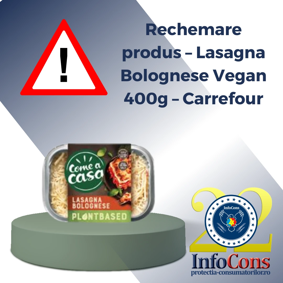 Rechemare produs &ndash; Lasagna Bolognese Vegan 400g &ndash; Carrefour